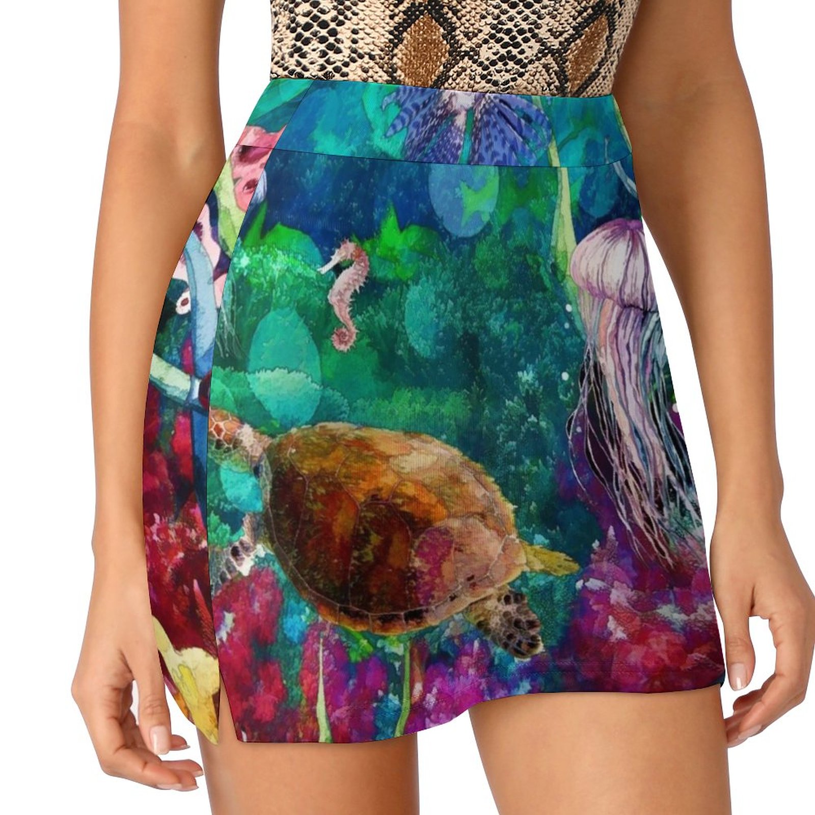 Badminton Minion - Turtles On The Reef Damenrock mit