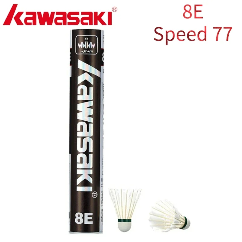 Badminton Bwf - Kawasaki Feather Shuttlecock 8E Professioneller Badminton-Shuttle