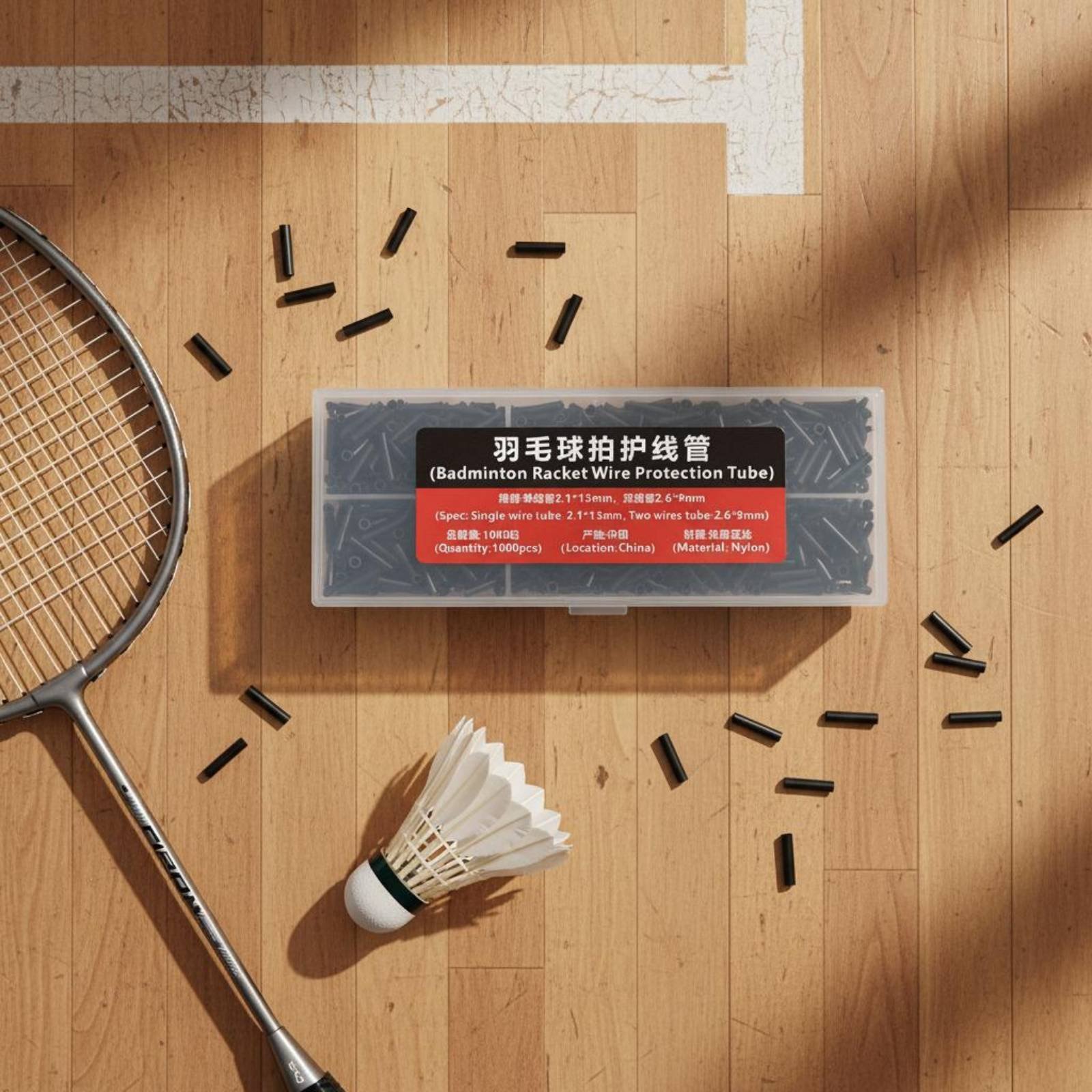 Badminton Badminton - 1000 Stück Einzel- und Doppeldraht-Ösen-Set, hochwertiges