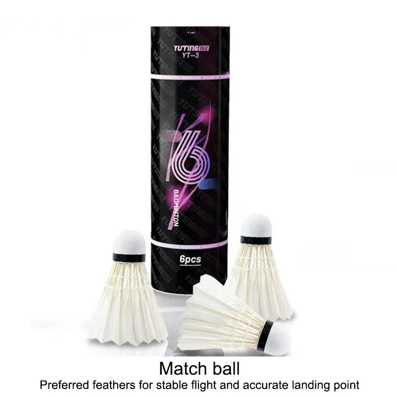 3/6 Stück weiße Gänsefeder-Bad – Badminton Bwf Bewertung und Preis