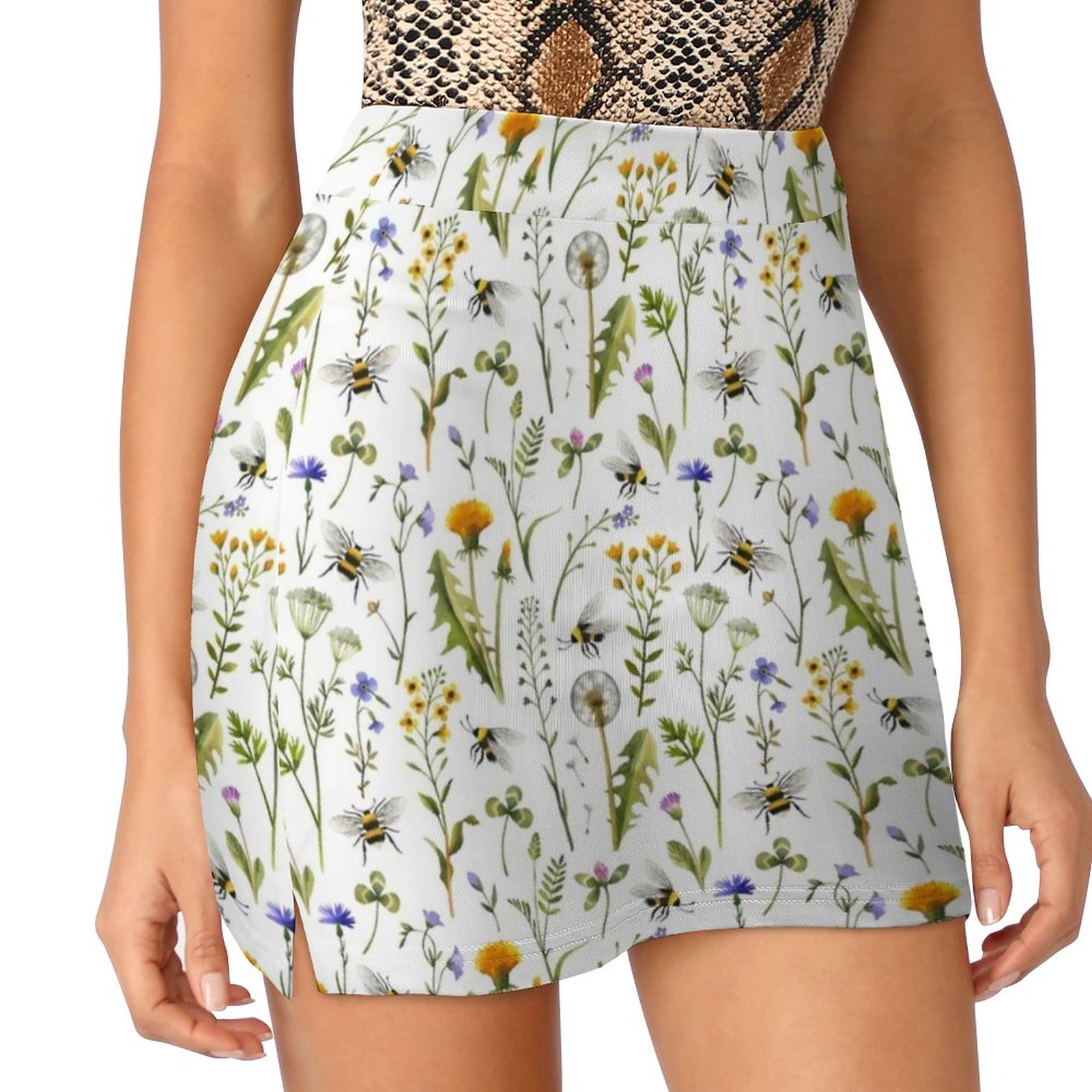 Bienen und Wildblumen auf Weiß – Badminton Minion Bewertung und Preis