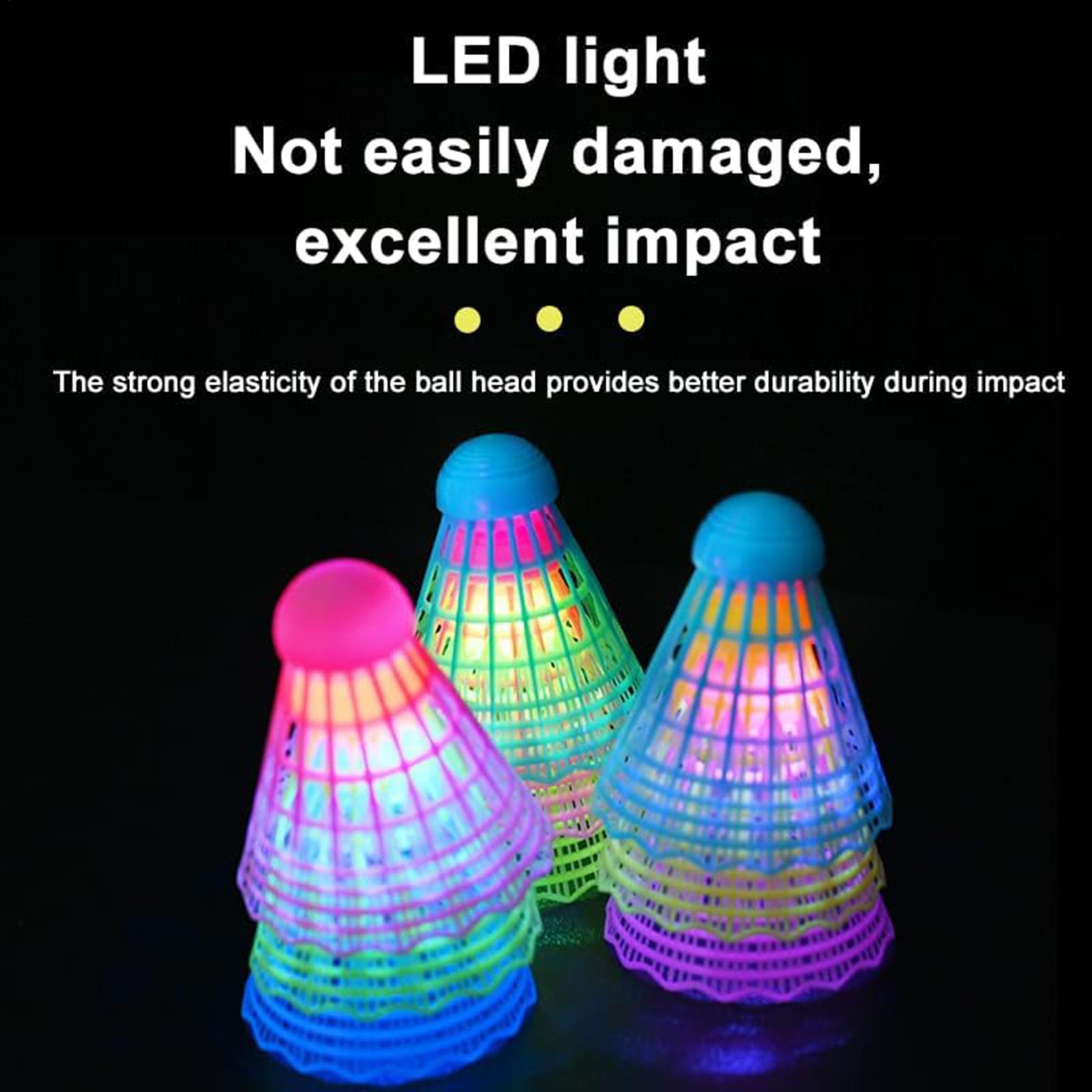 3 Stück LED-Badminton-Federbäl – Badminton Bwf Bewertung und Preis
